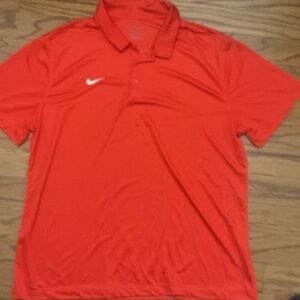 Nike Men's Vibrant Red Polo Shirt